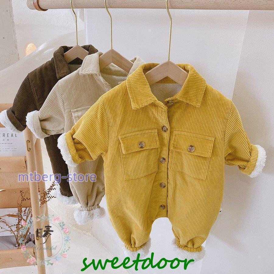ロンパース ベビー服 男の子 子供服 長袖 可愛い カバーオール 中綿コート コットン 裏起毛 もこもこ 0..