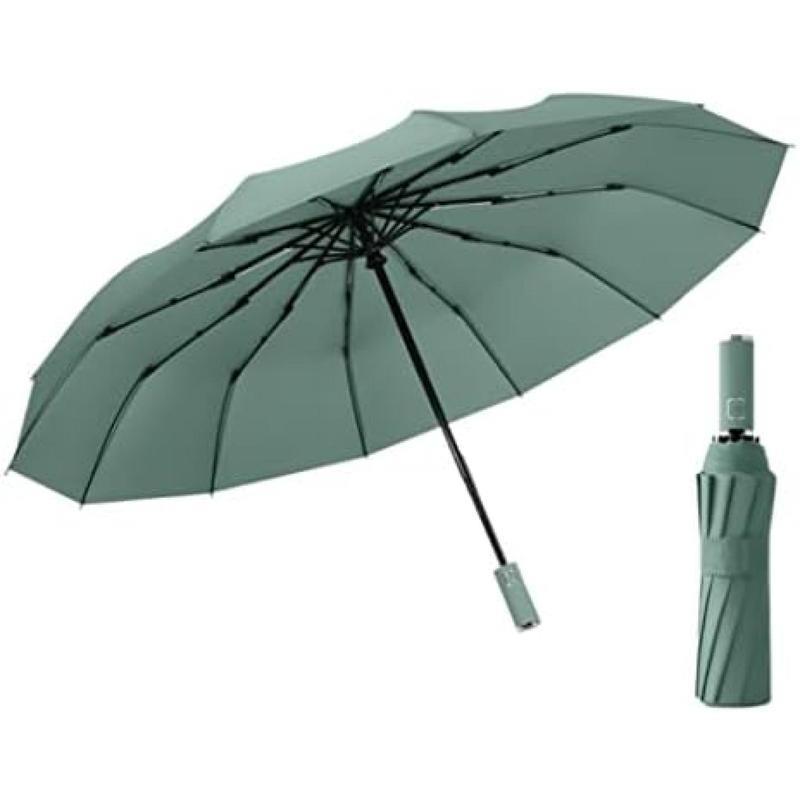 防風防雨の出張傘 12骨傘自動黒接着剤折りたたみ日傘晴れ雨日焼け止めサンシェード 日傘 uvカット 折りたたみ 晴雨兼用 日傘 軽量 傘 SHOP DAN