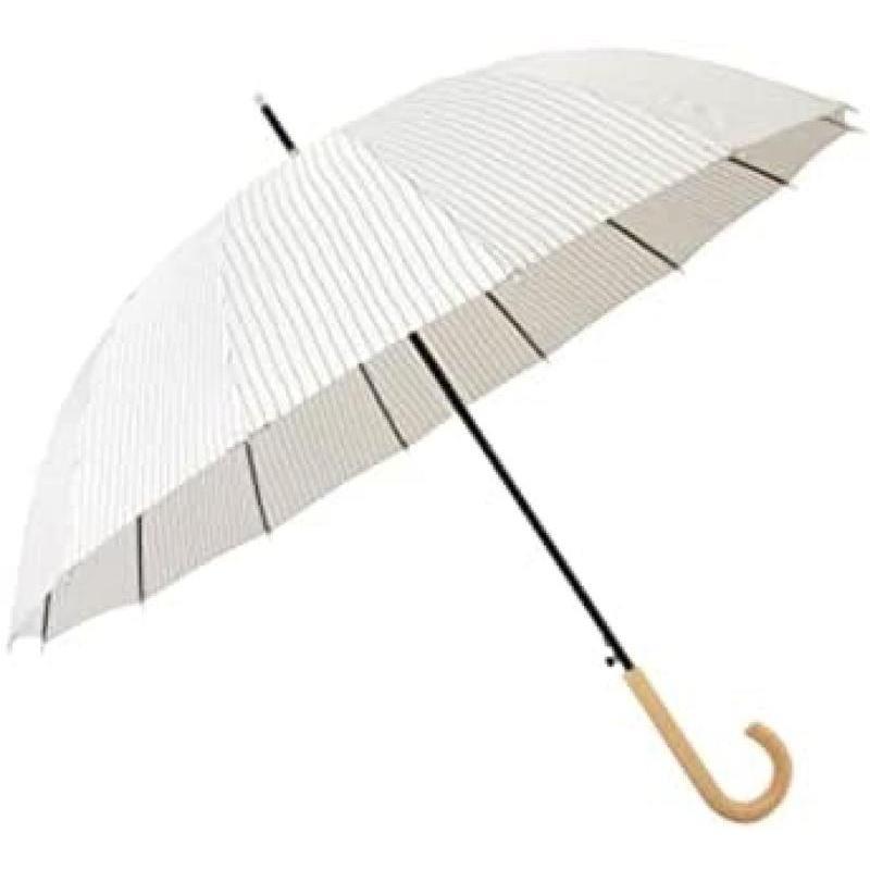 防風トラベル傘 ロングハンドル傘ウインドプルーフストライプ自動傘小新鮮でシンプルな傘 ポータブル傘..
