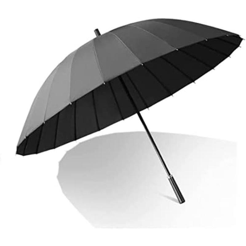 雨傘 耐風 風に強い かさ レザーハンドルゴルフ傘防風大型旅行雨傘自動オープン補強キャノピーベント傘 晴雨兼用 日傘 雨傘 SHOP DAN