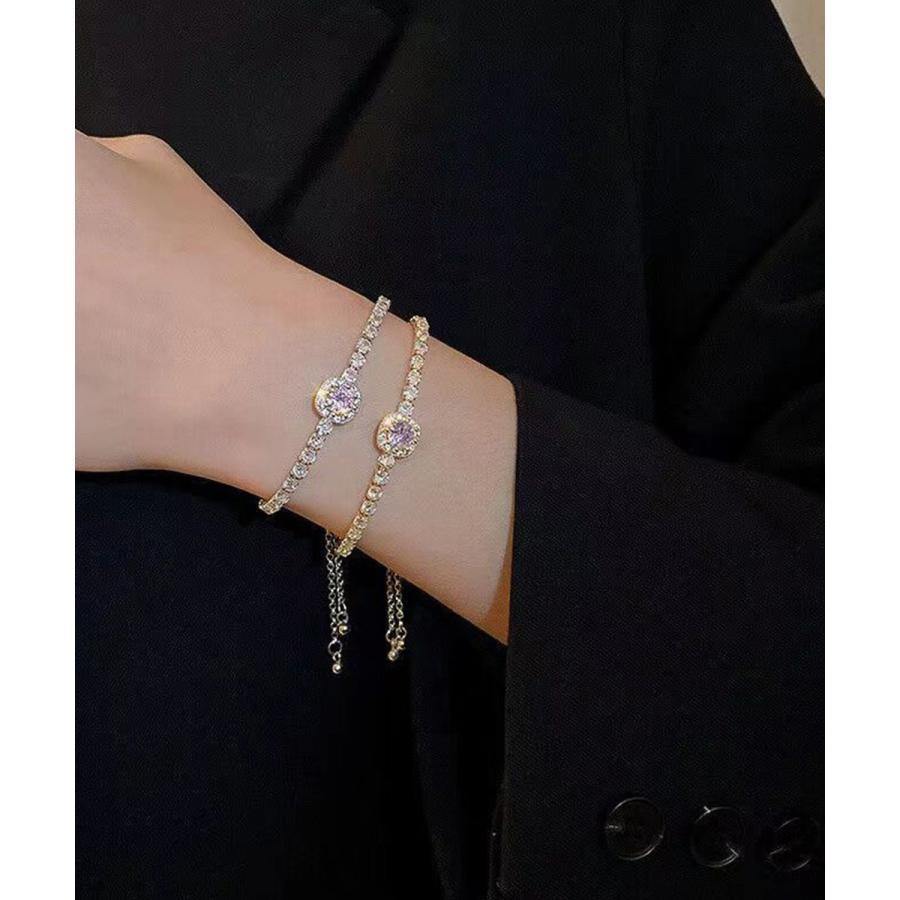 ラインストーンブレスレット韓国風バングル 20代 30代 40代 オシャレ かわいい 春 秋 冬 SHOP DAN