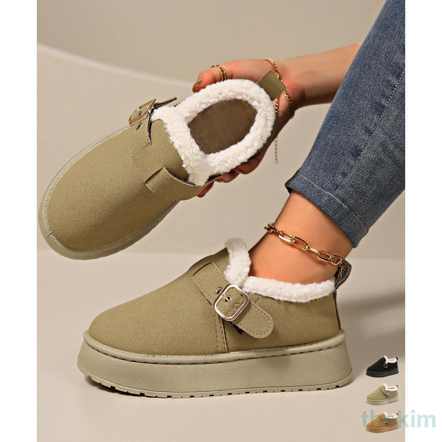 厚底ムートンブーツ 裏起毛ショートブーツ SHOP DAN