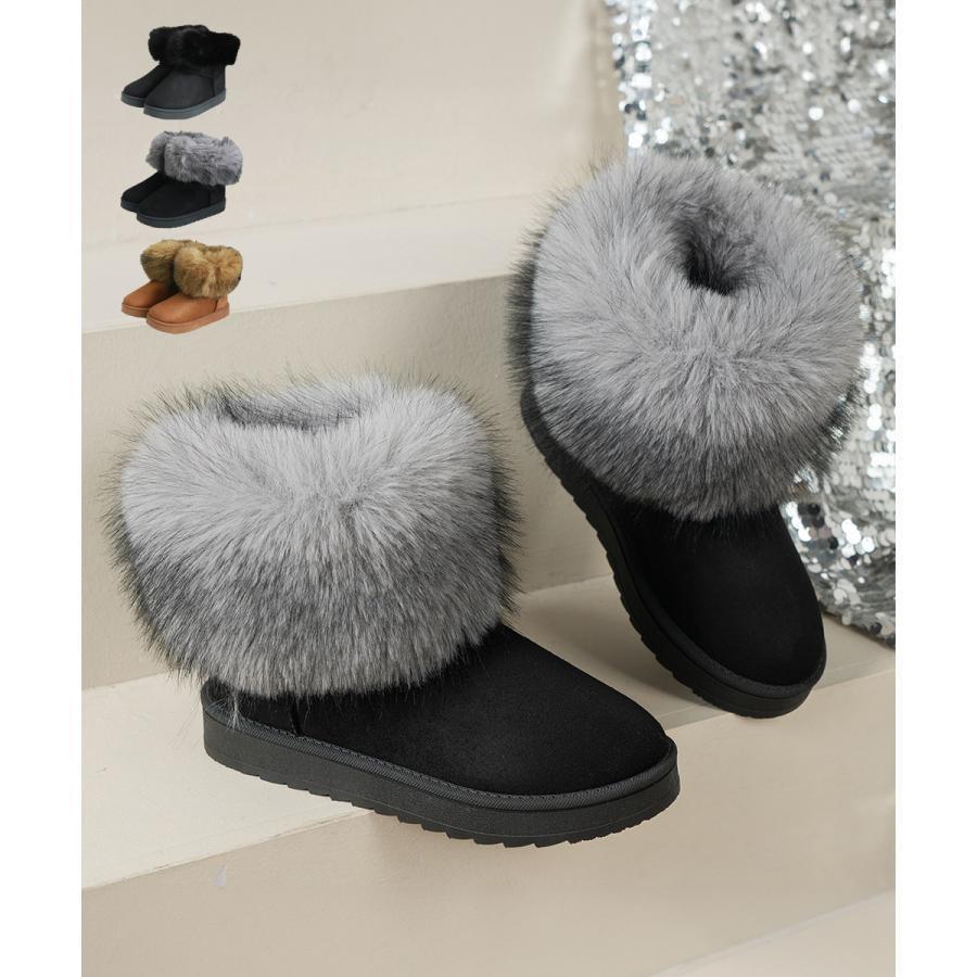 ムートンブーツ 裏起毛ブーツ 冬靴 SHOP DAN