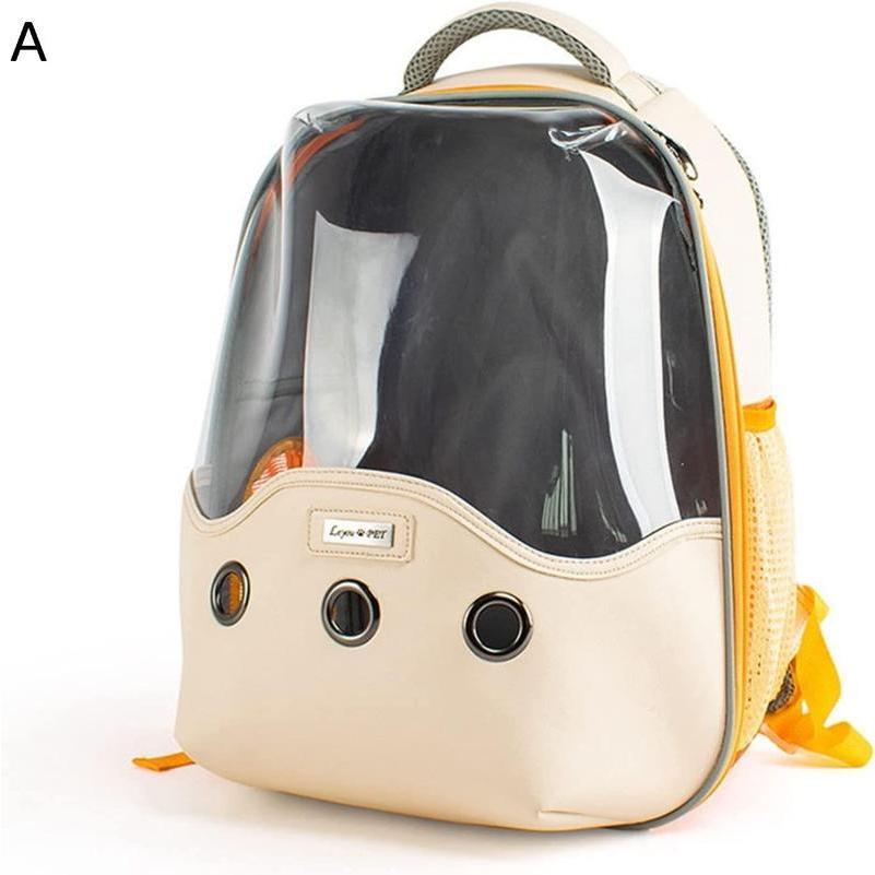 ペット キャリーバッグ 猫用 犬用 リュック メッシュ窓 ショルダー 大型猫用 小型...