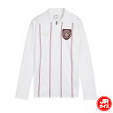 プーマ キッズ 2024-25 マンチェスターシティ FC プレマッチ 1/4 ジップ トップ PUMA サッカー プラクティスシャツ トレーニングウェア 長袖 レプリカ クラブチーム ジュニア Jr 子供 (779158-77)