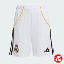 アディダス キッズ レアル・マドリード 25/26 ホームショーツ adidas サッカー レプリカ ショーツ ショートパンツ クラブチーム ジュニア 子供 (KPD71-JN8878)