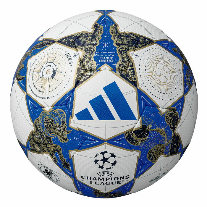 アディダス フィナーレ 25-26 リーグ ルシアーダ adidas Champions League 2025-2026 チャンピオンズリーグ サッカーボール 4号球 ホワイト×ブルー (ADF441WB)