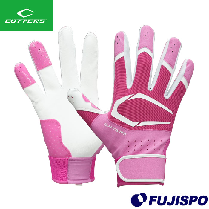 野球 カッターズ プライムヒーロー 3.0 （限定モデル）バッティング手袋 Cutters バッティンググローブ 両手 (B353-PKWH)