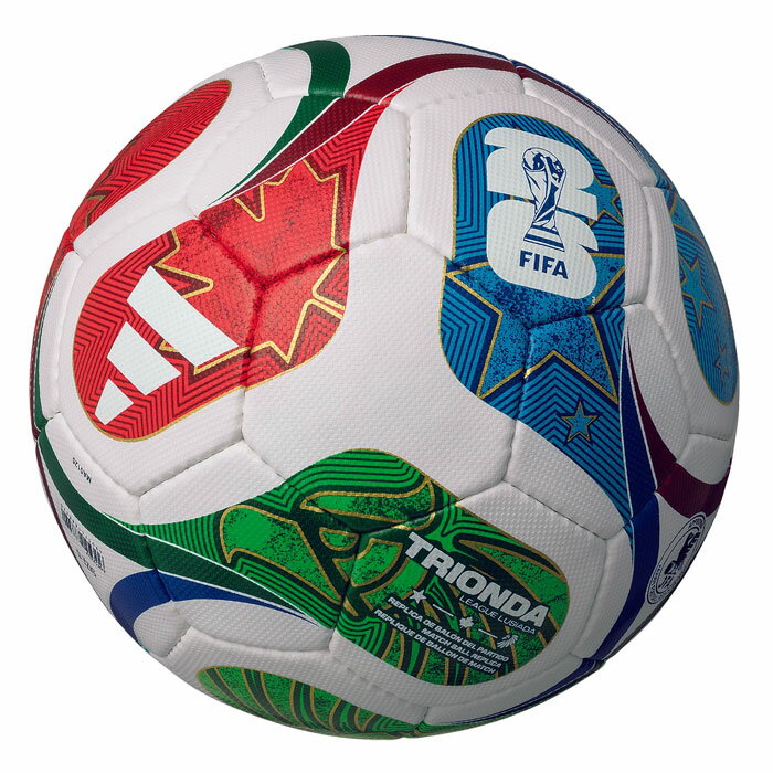 アディダス ワールドカップ2026 リーグ ルシアーダ（5号球） adidas サッカーボール FIFAワールドカップ 2026 TRIONDA ホワイト (ADF522LU)