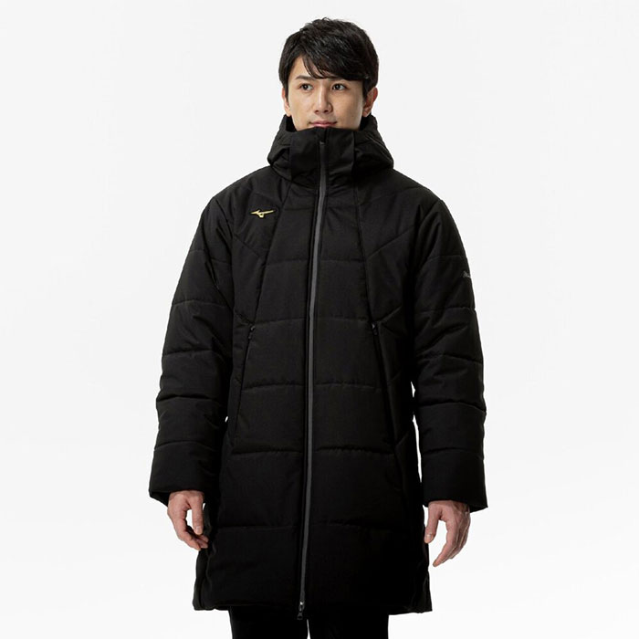 野球 ミズノプロ テックフィルブレスサーモ ロングコート mizuno アウター コート 防寒 冬 発熱 保温 撥水 (12JECB71) 3
