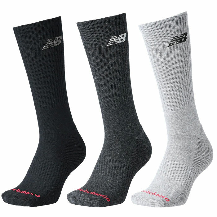 ニューバランス レギュラーレングス3Pソックス NewBalance 靴下 3足セット スポーツ カジュアル メンズ..