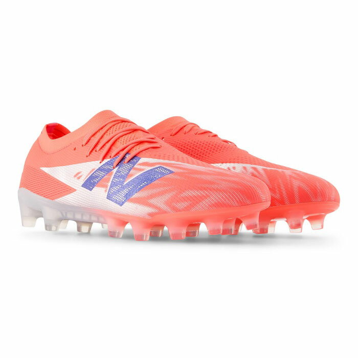 【ワイド】ニューバランス FURON ELITE HG V5 2E NewBalance サッカースパイク シューズ 天然芝 人工芝 土 大人 メンズ レディース フューロンシリーズ RED (SF1HMP82E)