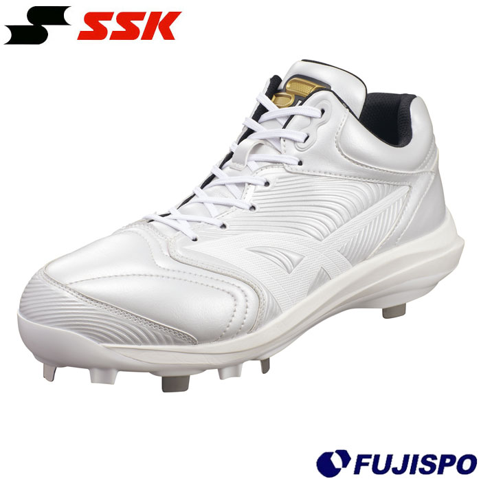 野球 エスエスケイ 金具スパイク プロエッジ RG-LW2 SSK 野球シューズ 野球スパイク 白スパ 紐タイプ 部活 練習 試合 ホワイト×ホワイト (ESF3262RLW-1010)