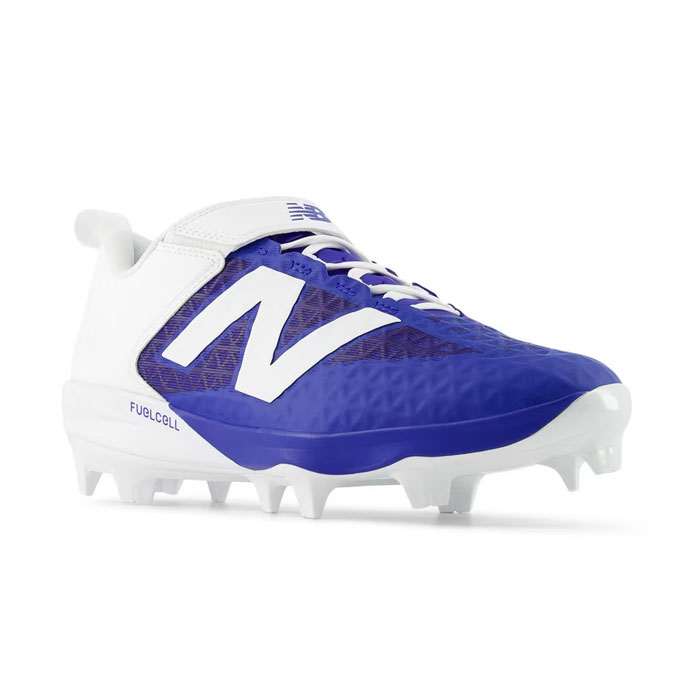 야구 뉴 밸런스 포인트 스파이크 FuelCell 4040 PU MOLDED V8 NewBalance 야구 스파이크 어른 일반 끈 타입 BLUE (PL4040B82E)