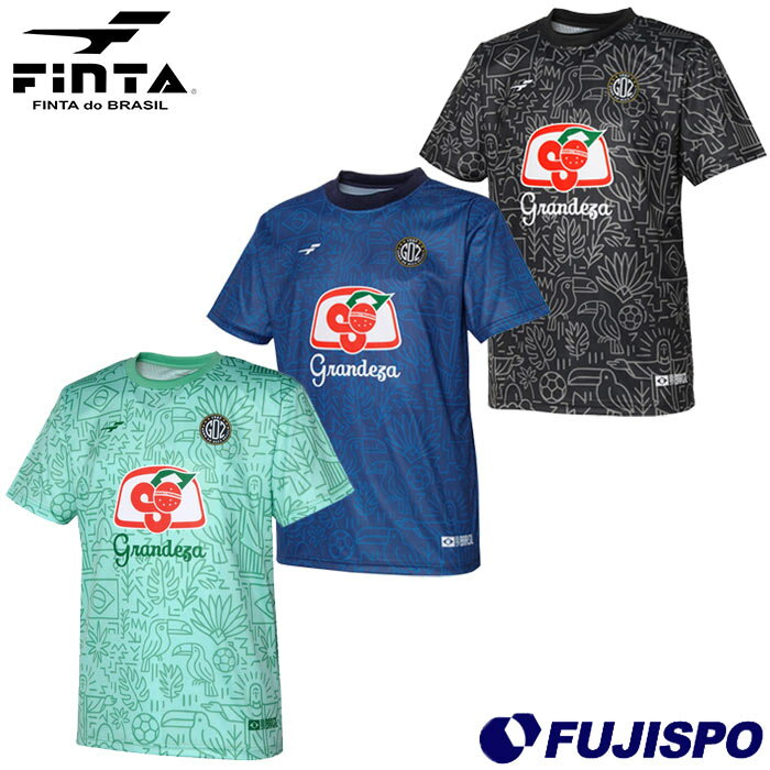 乐天商城 - フィンタ GDZ グラフィック プラクティスシャツ FINTA サッカー フットサル シャツ プラシャツ 半袖 トレーニングウェア 大人 (FT4612)