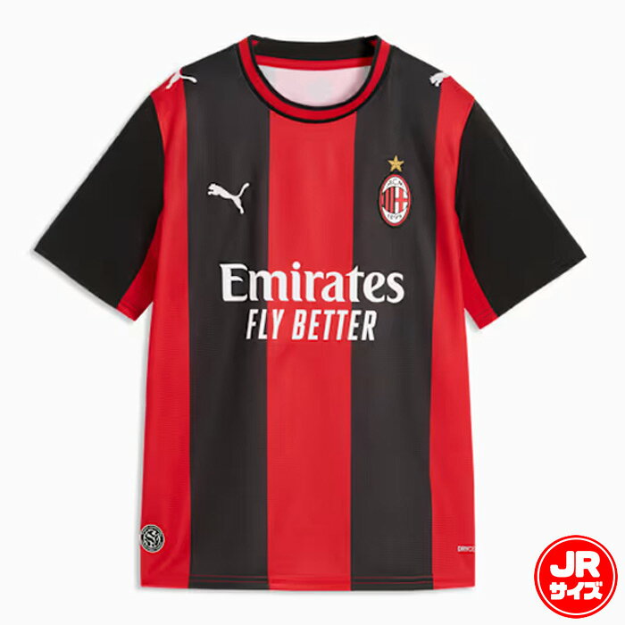 乐天商城 - プーマ キッズ 2026-27 ACミラン ホーム レプリカ 半袖 ユニフォーム PUMA サッカー ACM HOME レプリカシャツ クラブチーム ジュニア 子供 (784124-01)