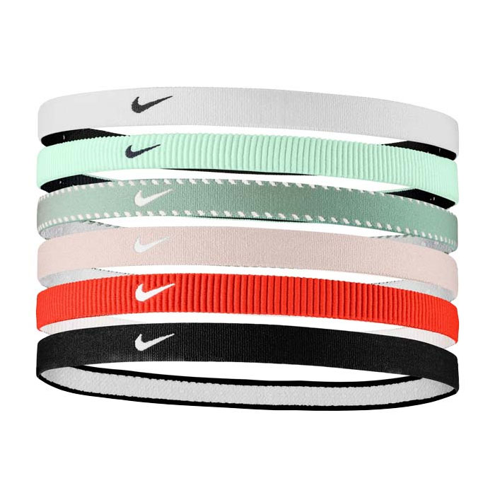 乐天商城 - ナイキ フレックス クラシック ヘッドバンド 6P NIKE 6本セット ヘアバンド 髪留め 汗止め スポーツ トレーニング (BN2003-030)