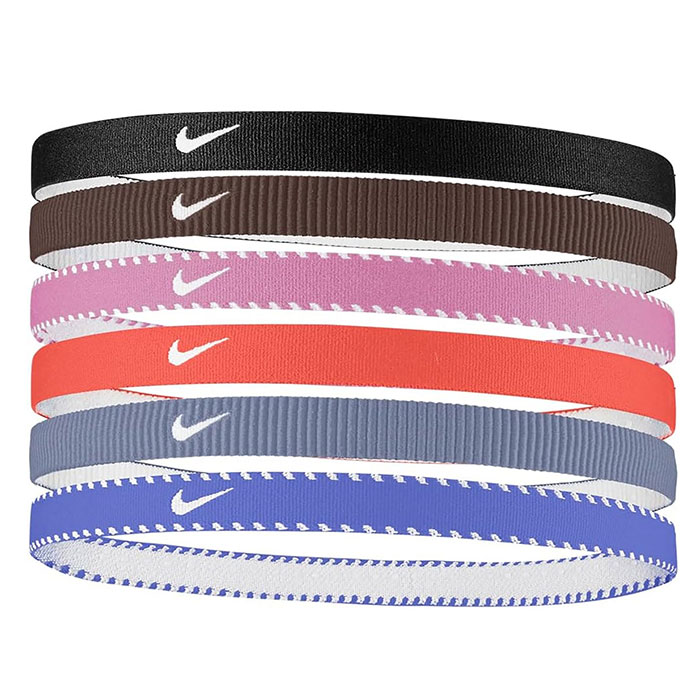 髮帶 - ナイキ フレックス クラシック ヘッドバンド 6P NIKE 6本セット ヘアバンド 髪留め 汗止め スポーツ トレーニング (BN2003-052)