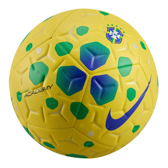 ナイキ ブラジル CBF アカデミー NIKE サッカーボール 4号球 5号球 小中高生 大学 一般 イエロー/グリーン/ブルー (II7087-710)