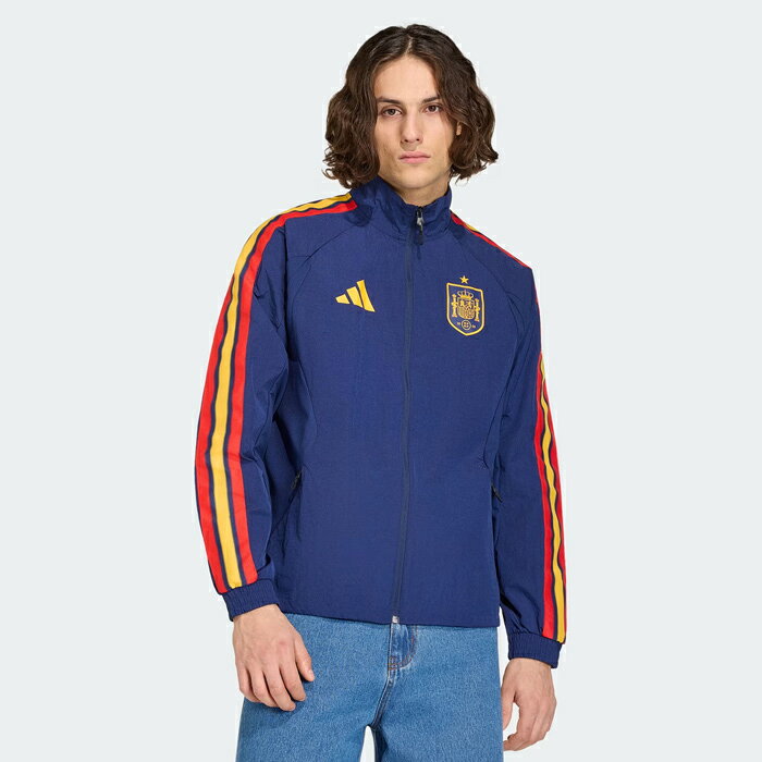 アディダス サッカー スペイン代表 ホーム アンセムジャケット adidas ナイロンジ...