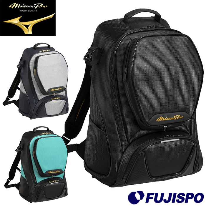 メーカー：ミズノ (mizuno)品名：ミズノプロ バックパック 40L 2026セレクションモデル品番：1FJDD904■素材39(ヒスイ)：合成皮革(PVC)×ポリエステル(裏加工PU)80(ネイビー×グレー)：合成皮革(PVC)×ナイロン(裏加工PU)90(ブラック)：合成皮革(PVC)■カラー39(ヒスイ)80(ネイビー×グレー)90(ブラック)■サイズL34×W21×H54cm2026年秋冬モデル人気の40Lのバックパックの限定カラー。『2026年セレクションモデル』裏地に色落ちに強く、環境に優しい原着素材採用。荷重を分散するショルダーベルト『SPLIT STRAP』肩にフィットしやすい角度設計と連動し、 軽量感を生み出すことで、身体への負担を軽減します。翡翠シリーズ2026年秋冬モデルのミズノ野球用具に採用されているNEWカラー「翡翠(ヒスイ)」。日本由来の翡翠という色で、プレーヤーの美しさと不朽の心を表現しています。容量：約40L質量・39(ヒスイ)：約1360g・80(ネイビー×グレー)：約1410g・90(ブラック)：約1500g■キーワード: ミズノ　ミズノプロ　ミズプロ　バックパック　バッグ　鞄　かばん　リュック当店は実店舗と在庫を共用しております。在庫更新のタイムラグの為に販売できない可能性があります。万が一、店頭・メーカーともに在庫切れの際はご容赦下さいませ。