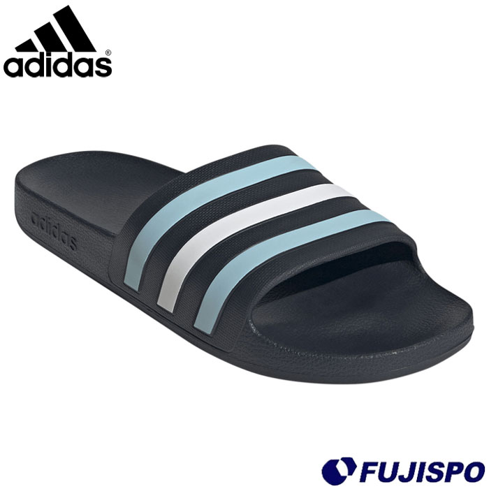 メーカー：アディダス (adidas)品名：adidas アディレッタ アクア サンダル品番：HQ2452■素材アッパー/合成樹脂アウトソール/合成底■カラーナイトネイビー/アイシーブルー/フットウェアホワイトプールの後にさっと履ける、シャワーにも対応したサンダル。シンプルなデザインのスリップオンに、スリーストライプスがアディダスらしさを際立たせる。やわらかなクッショニングが、疲れた足を心地よく包み込む。■キーワード: adidas アディレッタ アクア サンダル スポーツ アウトドア レジャー メンズ レディース ユニセックス スリッパ シャワーサンダル スポーツサンダル レギュラーフィット 速乾素材当店は実店舗と在庫を共用しております。在庫更新のタイムラグの為に販売できない可能性があります。万が一、店頭・メーカーともに在庫切れの際はご容赦下さいませ。 【関連商品】 ▼ その他カラーはこちら └ adidas アディレッタ アクア サンダル (EG1758) &nbsp;