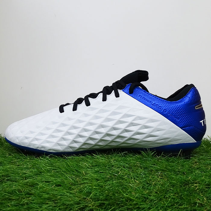 ティエンポ レジェンド 8 エリート HG ナイキ(NIKE) サッカースパイク ホワイト×ハイパーロイヤル×メタリックシルバー×ブラック (AT5899-104)【2020年8月ナイキ】