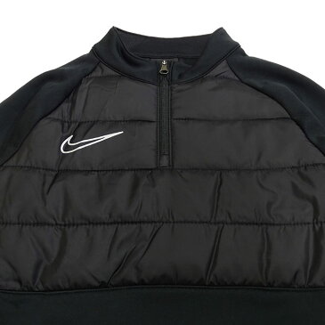 YTH ACADEMY ウィンター ウォーリアー ドリル トップ (BQ7467-010) ナイキ NIKE ジュニア 子供 ジャージシャツ ジャージトップ トレーニング 裏地付き 裏起毛 防寒 あたたかい
