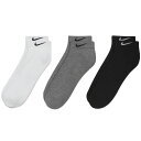 ナイキ エブリデイ クッションド トレーニング ロー ソックス 3足組 NIKE 【サッカー・フットサル】 アクセサリ 靴下 カジュアル スポーツ メンズ レデ...