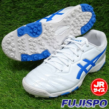 アシックス DSライト JR GS TF asics 【サッカー・フットサル】 シューズ ジュニア トレーニングシューズ トレシュー キッズ 子供 人工芝 ターフ DS LIGHT ホワイト×エレクトリックブルー (1104A015-104)