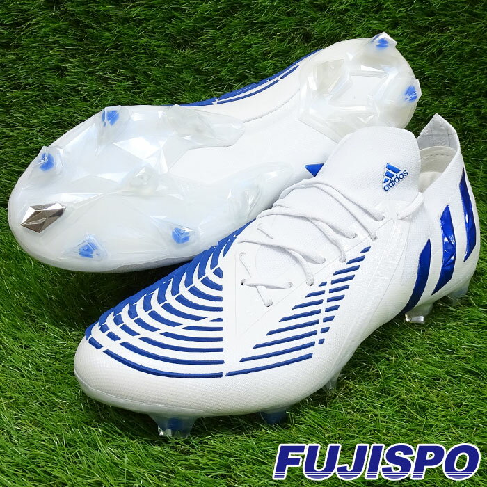 アディダス プレデター エッジ.1 L FG adidas 【サッカー フットサル】 シューズ サッカースパイク メンズ 大人 天然芝 Predator フットウェアホワイト×ハイレゾブルー×フットウェアホワイト (GV7388) ad2204