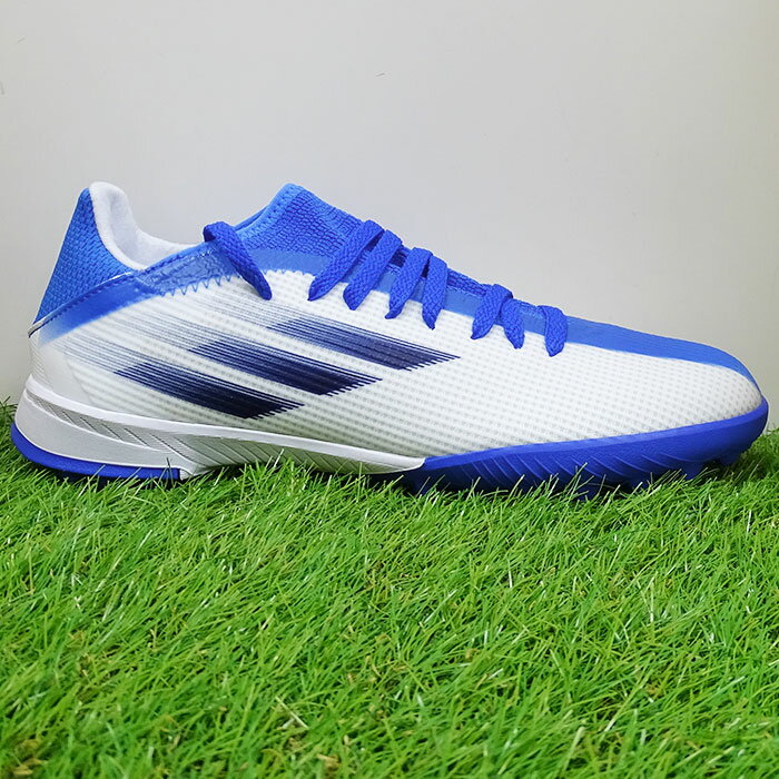アディダス エックス スピードフロー.3 TF J adidas 【サッカー・フットサル】 シューズ ジュニア トレーニングシューズ トレシュー キッズ 子供 人工芝 ターフ X Speedflow フットウェアホワイト×レガシーインディゴ×ハイレゾブルー (GW7514)[ad2204]通販　サッカー　用品　セール