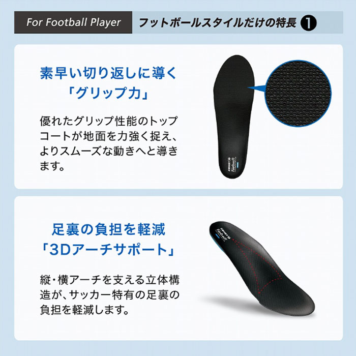 ザムスト Footcraft FOOTBALL STYLE インソール アーチタイプ ZAMST 【サッカー・...