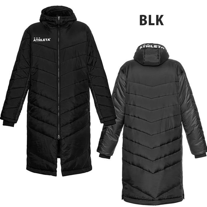 アスレタ ジュニア ベンチコート ATHLETA 【サッカー・フットサル】 ウェア 子供 キッズ ロングコート アウター 中綿 防寒 秋冬 スポーツ 試合 観戦 (04150J)通販セール サッカー 用品 セール