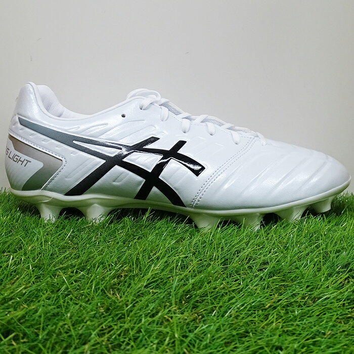 アシックス DSライト CLUB WIDE asics 【サッカー・フットサル】 シューズ サッカースパイク 大人 メンズ 天然芝 人工芝 土 ワイド DS LIGHT クラブ ホワイト×ブラック (1103A074-100)