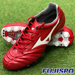 ミズノ モナルシーダ NEO 2 WIDE JAPAN mizuno 【サッカー・フットサル】 シューズ サッカースパイク 大人 メンズ 天然芝 人工芝 土 MONARCIDA ネオ II ワイド ジャパン パッションレッド×ホワイト (P1GA222160) [mi2208]