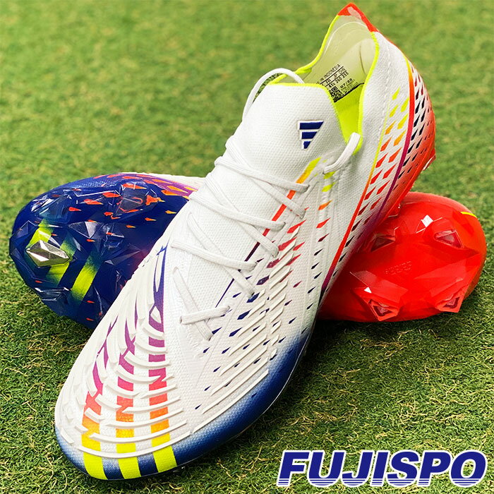 アディダス プレデター エッジ.1 L AG adidas 【サッカー・フットサル】 シューズ サッカースパイク 大人 メンズ 人工芝 Predator Edge アル・リフラパック フットウェアホワイト×ソーラーイエロー×パワーブルー (GZ6107)[ad2210]