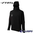 フィンタ CALMO ハイブリットドリルトップ Finta ウェア フード付き 長袖 ハイネック トップス 裏起毛 ストレッチ トレーニング 練習 メンズ 大人 (FT8822)【冬のおすすめ】【ゆうパケット発送になります※お届けまでに1週間程かかる場合があります】