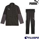 ◇プーマ メンズ 大人 アウター ジャケット パンツ 防寒着 トレーニング 練習 上下セットメーカー：プーマ (PUMA)品名：INDIVIDUAL WINTERIZED ジャケット ニットパンツ JR 上下セット品番：658868-658871■素材 ポリエステル100%■カラー03(プーマブラック)■生産国 ベトナム製■サイズ140/150/1602023年秋冬モデル肌寒い秋冬シーズンのサッカーにおすすめのキッズサイズの上下セットです。サッカーのプレー中に高いパフォーマンスを発揮するため、フリース構造と保温機能のwarmCELLを組み合わせることで、トレーニング中も暖かさをキープします。ジッパー付きの裾でサッカースパイクを着用したままでも着脱が簡単です。サッカーだけでなく、フットサルやその他スポーツシーンにも使いやすいお子様用のアイテムです。■warmCELL：通気性に優れながら運動中に体の熱を逃がさず暖かく保つ高機能素材。衣服内はいつも暖かで蒸れずに快適■キーワード: プーマ メンズ 大人 アウター ジャケット パンツ 防寒着 トレーニング 練習 上下セット当店は実店舗と在庫を共用しております。在庫更新のタイムラグの為に販売できない可能性があります。万が一、店頭・メーカーともに在庫切れの際はご容赦下さいませ。