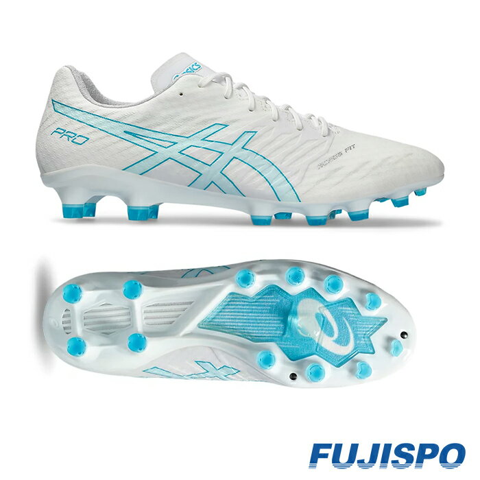 アシックス DS LIGHT ACROS PRO 2 asics サッカー シューズ サッカースパイク 大人 メンズ 人工芝 天然芝 White/Aquarium 1101A045-103 