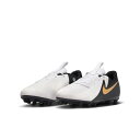 ◇サッカー ナイキ ジュニア サッカースパイクメーカー：ナイキ (NIKE)品名：ジュニア ファントム GX 2 アカデミー HG品番：FJ2602-100■アッパー 合成皮革 + 合成繊維■アウトソール 合成底 + 合成樹脂(固定スパイク)■カラー ホワイト/ブラック/メタリックゴールドコイン■対応グラウンド 天然芝、土グラウンド(※人工芝非対応)■生産国 インドネシア製2024年1月発売見事なパスやファンタスティックな動きでゴールに狙いを定めたら、 さあ、シュート。 ボールを最も強く蹴る場所に粘着性のあるテクスチャーを配した、シューレースを結ぶ必要のないスパイク。ゴールに向かってシュートをコントロールできます。 ゴールを決めるためのデザインです。キーワード: サッカー ナイキ ジュニア ファントム GX 2 アカデミー HG NIKE キッズ 子供 Jr 天然芝 土 ハードグラウンド ホワイト/ブラック/メタリックゴールドコイン (FJ2602-100)当店は実店舗と在庫を共用しております。在庫更新のタイムラグの為に販売できない可能性があります。万が一、店頭・メーカーともに在庫切れの際はご容赦下さいませ。