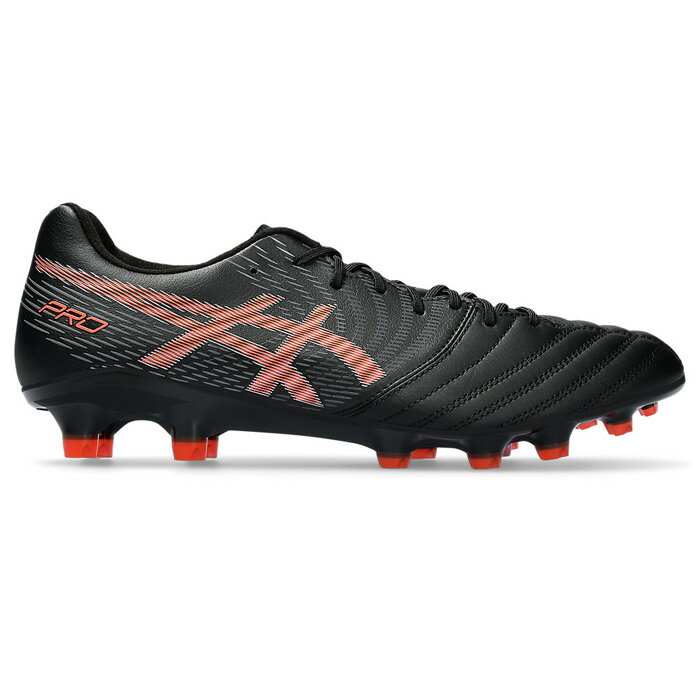 アシックス DS LIGHT X-FLY PRO 2 BLACK/Flash Coral asics サッカースパイク 大人 メンズ 人工芝 天然芝 (1101A055-001)