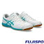 アシックス デスタッキ K FF asics 【サッカー・フットサル】 シューズ フットサルシューズ インドアコート 屋内 大人 メンズ White/Sea Glass (1111A217-101)