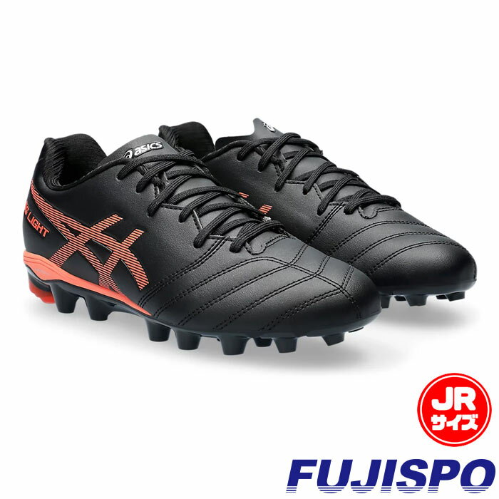 アシックス DSライト JR GS asics 【サッカー・フットサル】 シューズ サッカースパイク 天然芝 人工芝 土 ジュニア Jr キッズ 子供 Black/Flash Coral (1104A046-002)