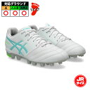 アシックス DS LIGHT JR GS asics サッカースパイク シューズ 天然芝 人工芝 土 ジュニア キッズ 子供 White/Sea Glass (...