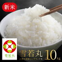 お米 コメ 雪若丸 10kg 無洗米 精米 送料無料 山形県産 新米 令和7年産 5kg×2袋