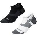 2XU ツータイムズユー ヴェクター ライトクッションノーショーソックス 靴下 UA5042E 足底筋膜 アーチ サポート ブラック ホワイト 黒 白 メール便利用可 あす楽(4)