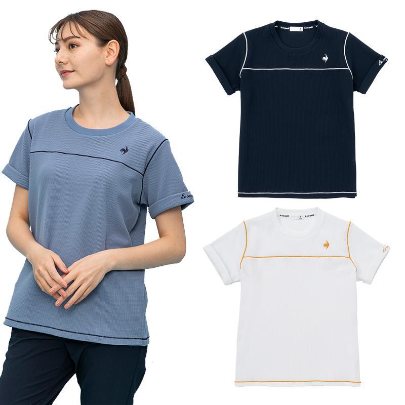 ルコックスポルティフ le coq sportif レディース ウィメンズ ヘランカワッフル 半袖Tシャツ トレーニング QMWWJA04 フィットネス メール便利用可 あす楽