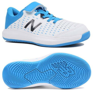 【あす楽対応】 ニューバランス newbalance テニスシューズ オールコート ジュニア KCV696R4 W WHITE/BLUEカラー