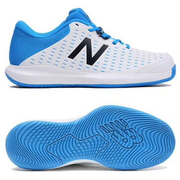 【あす楽対応】 ニューバランス newbalance テニスシューズ オールコート メンズ MCH696R4 2E WHITE/BLUEカラー